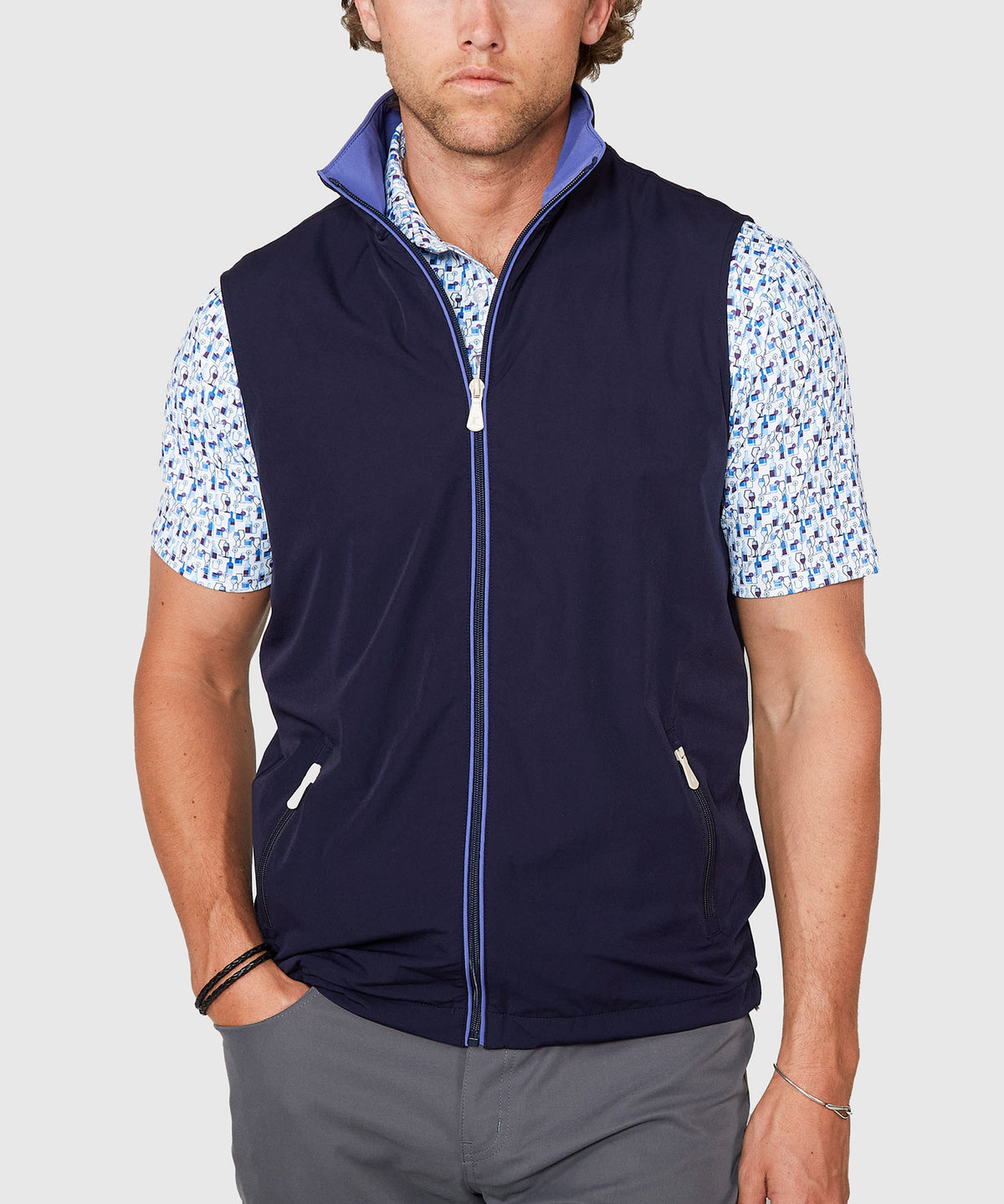 Westport Lifestyle Full Zip Stretch Lined Vest, Men's Big & Tall