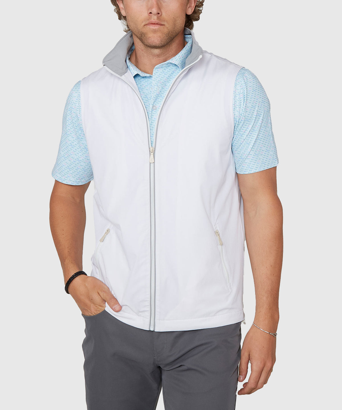 Westport Lifestyle Full Zip Stretch Lined Vest, Men's Big & Tall