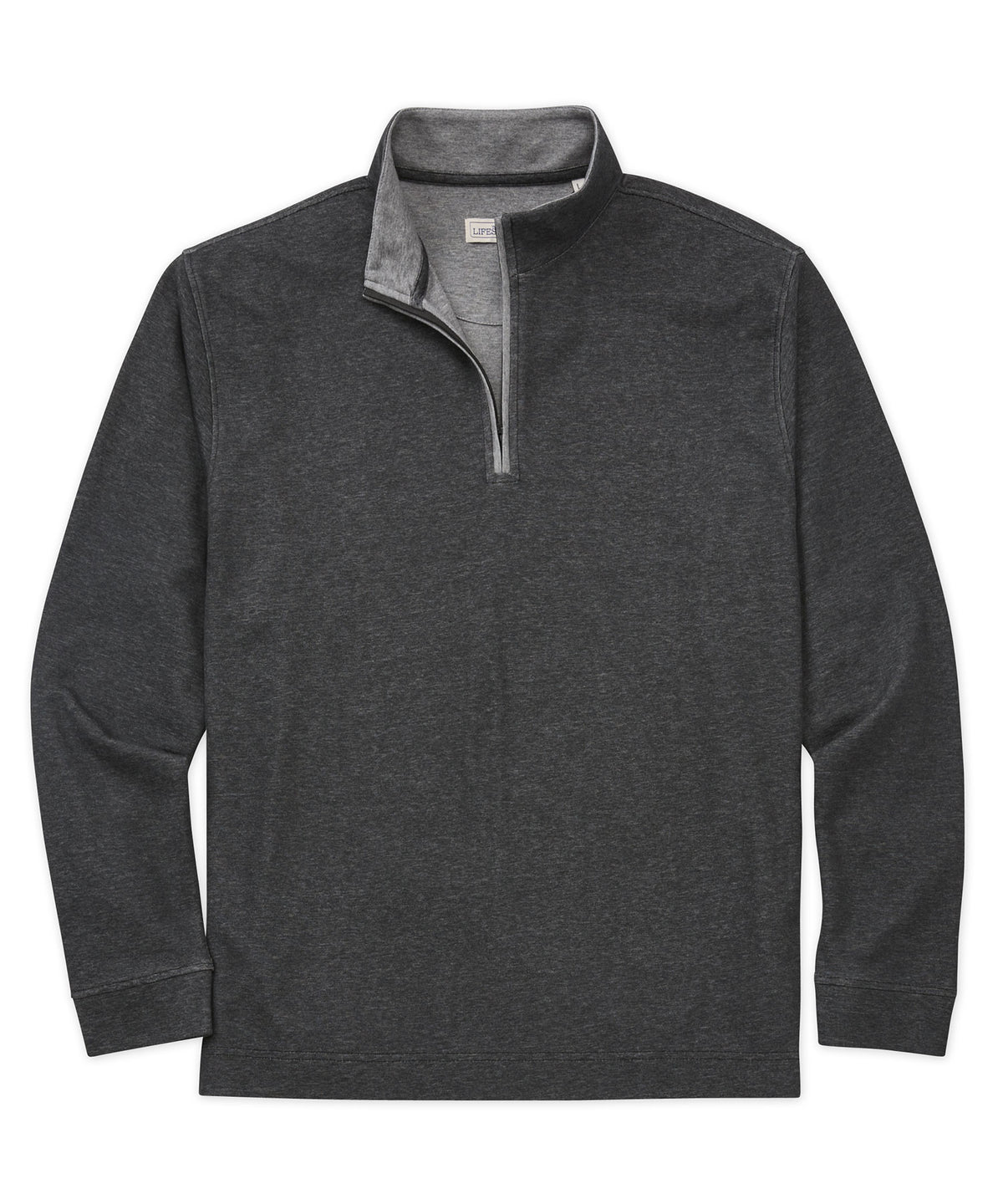 Pullover Westport Lifestyle Melange con zip a un quarto, Men's Big & Tall