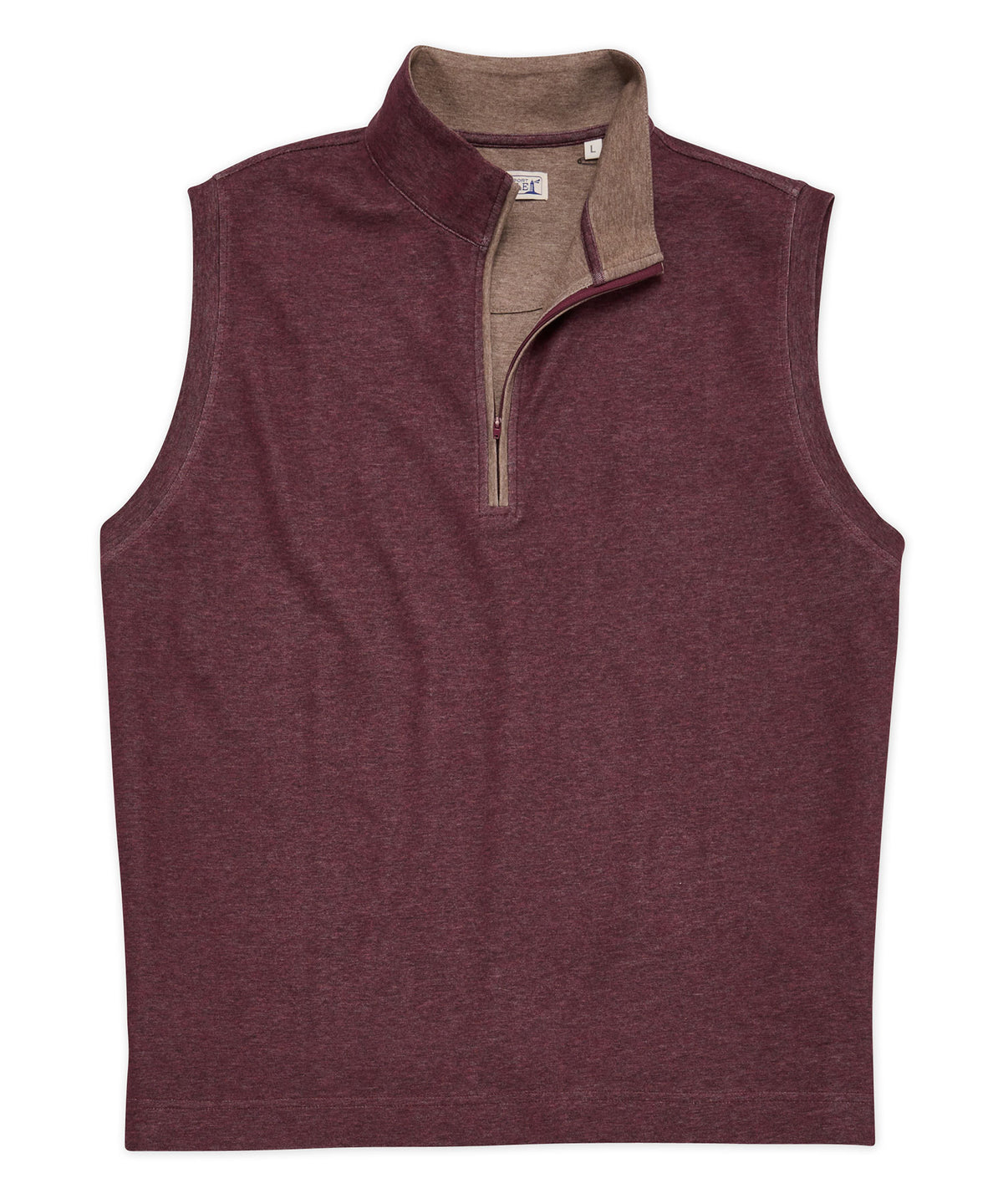 Gilet con cerniera a un quarto Westport Lifestyle melange, Men's Big & Tall