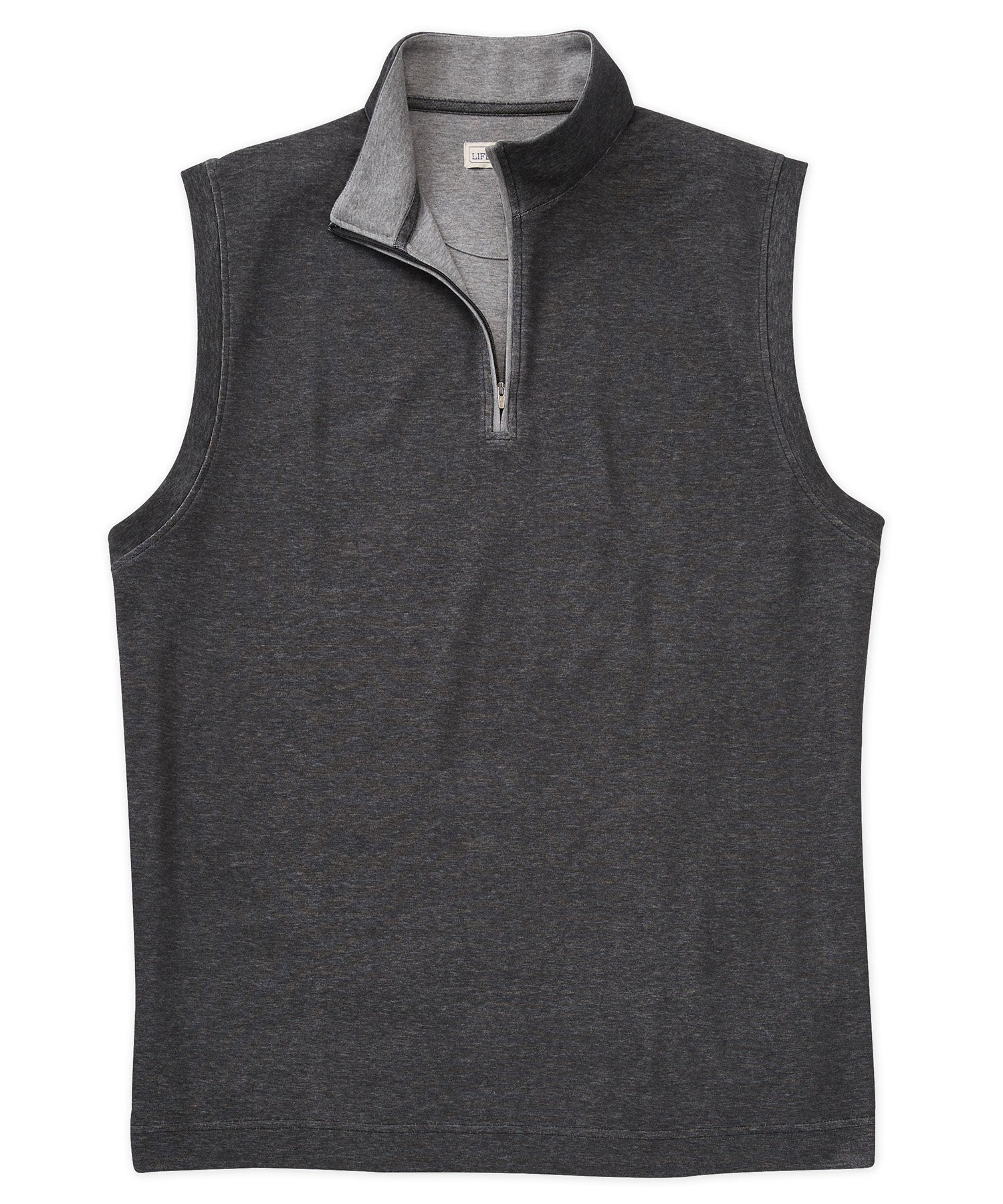 Gilet con cerniera a un quarto Westport Lifestyle melange, Men's Big & Tall