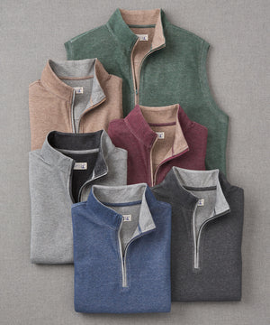 Westport Lifestyle Melange Quarter-Zip Vest