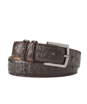 Westport Black Ostrich Belt