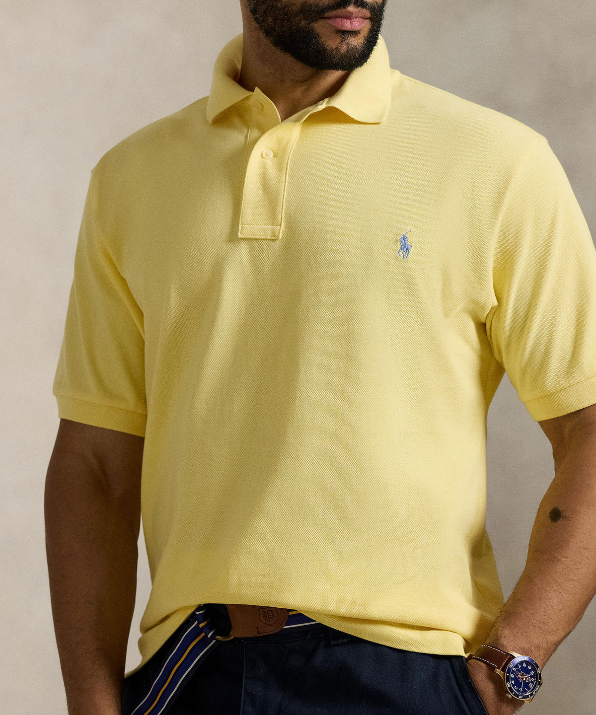 Polo Ralph Lauren Short Sleeve Classic Pique Mesh Polo Shirt, Men's Big & Tall