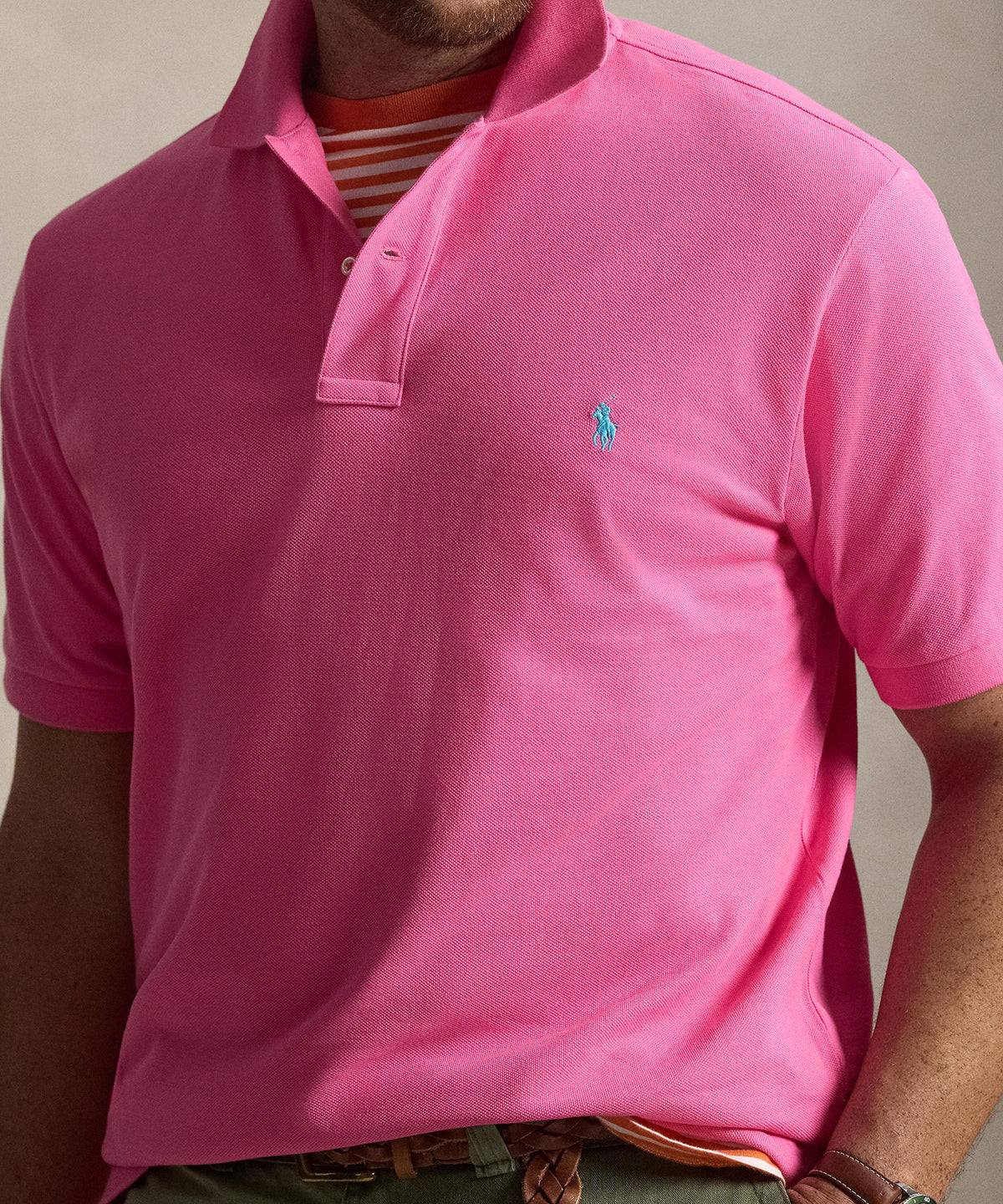 Polo Ralph Lauren Short Sleeve Classic Pique Mesh Polo Shirt, Men's Big & Tall