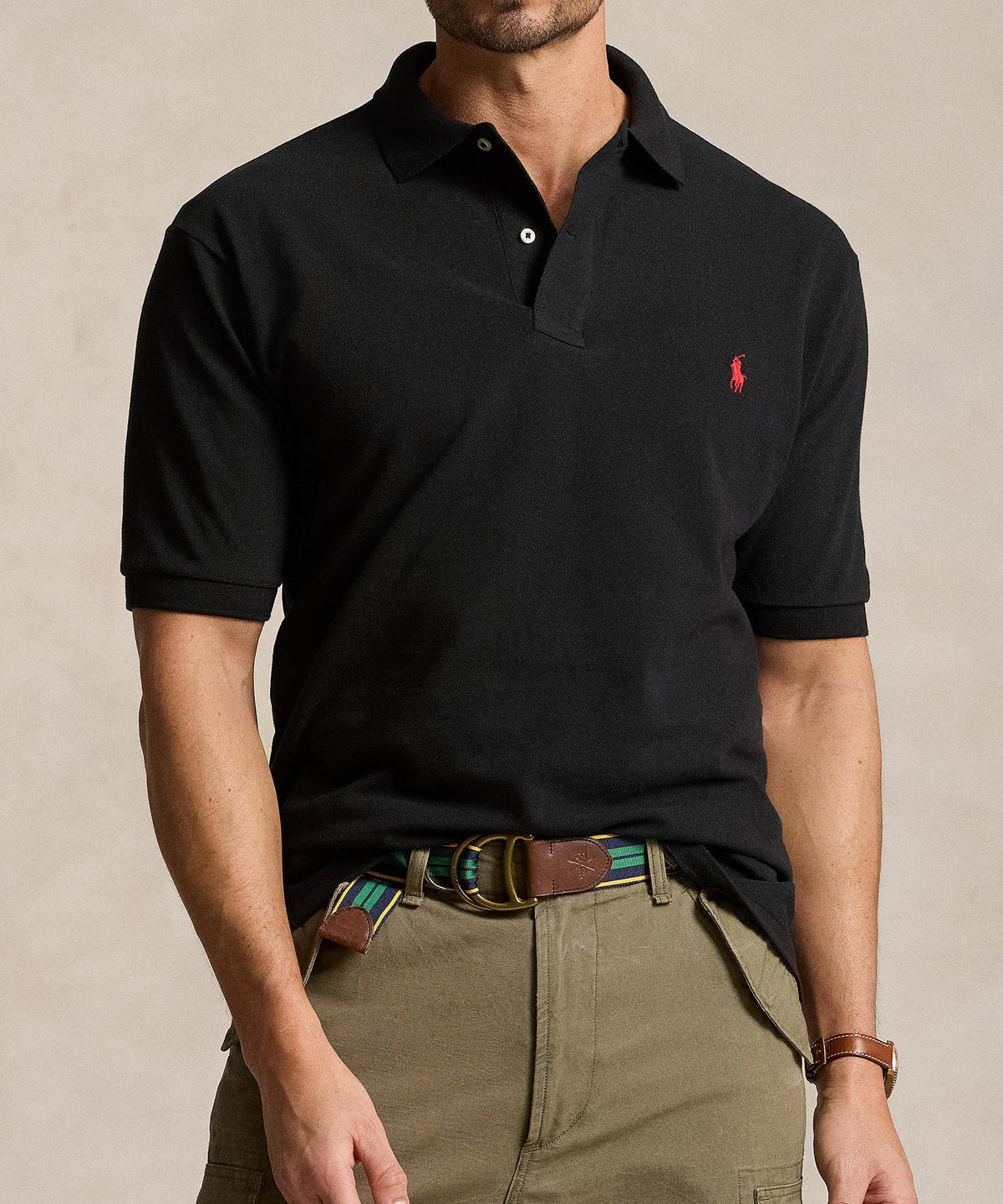 Polo Ralph Lauren Short Sleeve Classic Pique Mesh Polo Shirt, Men's Big & Tall