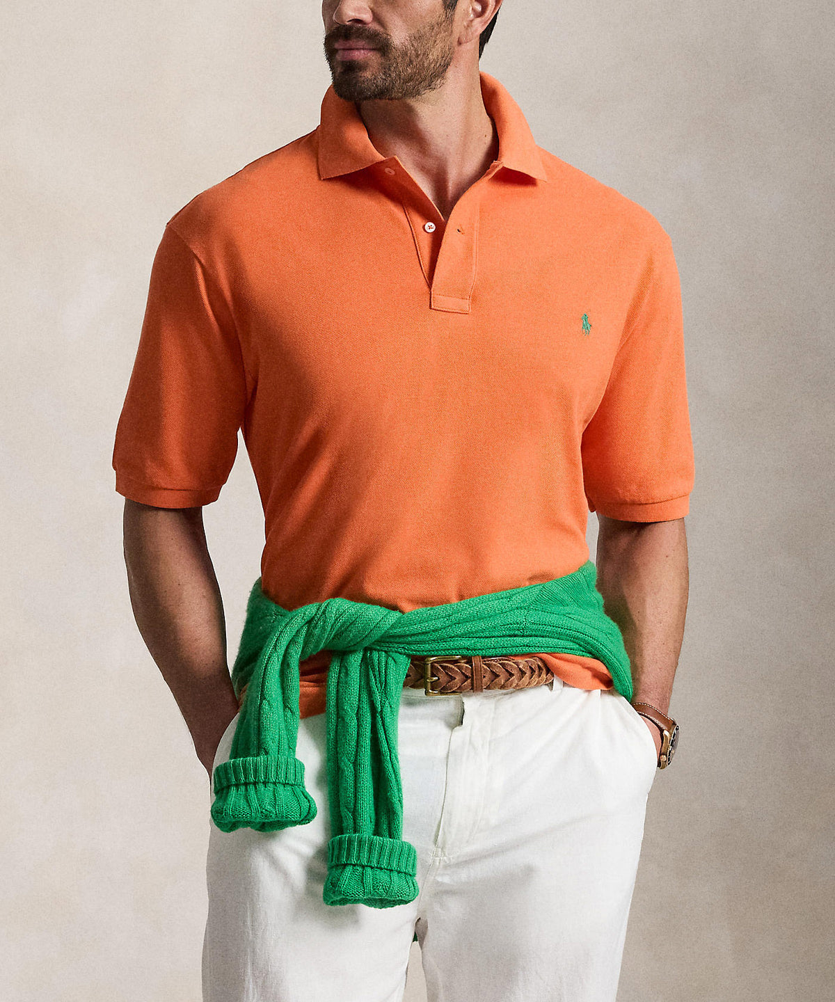 Polo Ralph Lauren Short Sleeve Classic Pique Mesh Polo Shirt, Men's Big & Tall