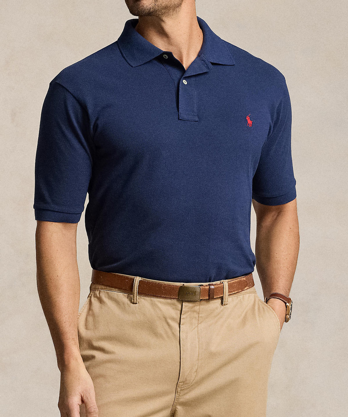 Polo Ralph Lauren Short Sleeve Classic Pique Mesh Polo Shirt, Men's Big & Tall