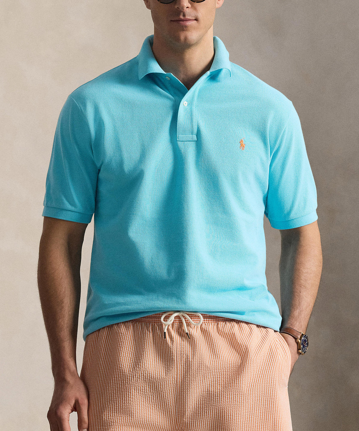 Polo Ralph Lauren Short Sleeve Classic Pique Mesh Polo Shirt, Men's Big & Tall