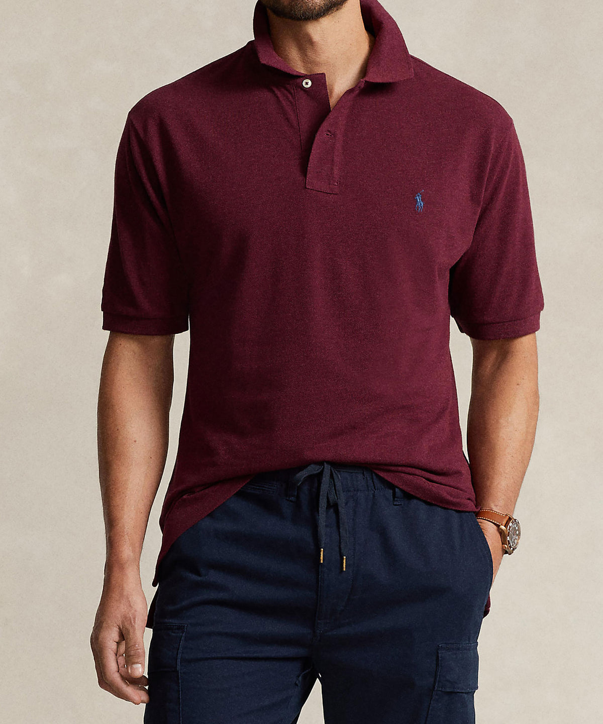 Polo Ralph Lauren Short Sleeve Classic Pique Mesh Polo Shirt, Men's Big & Tall