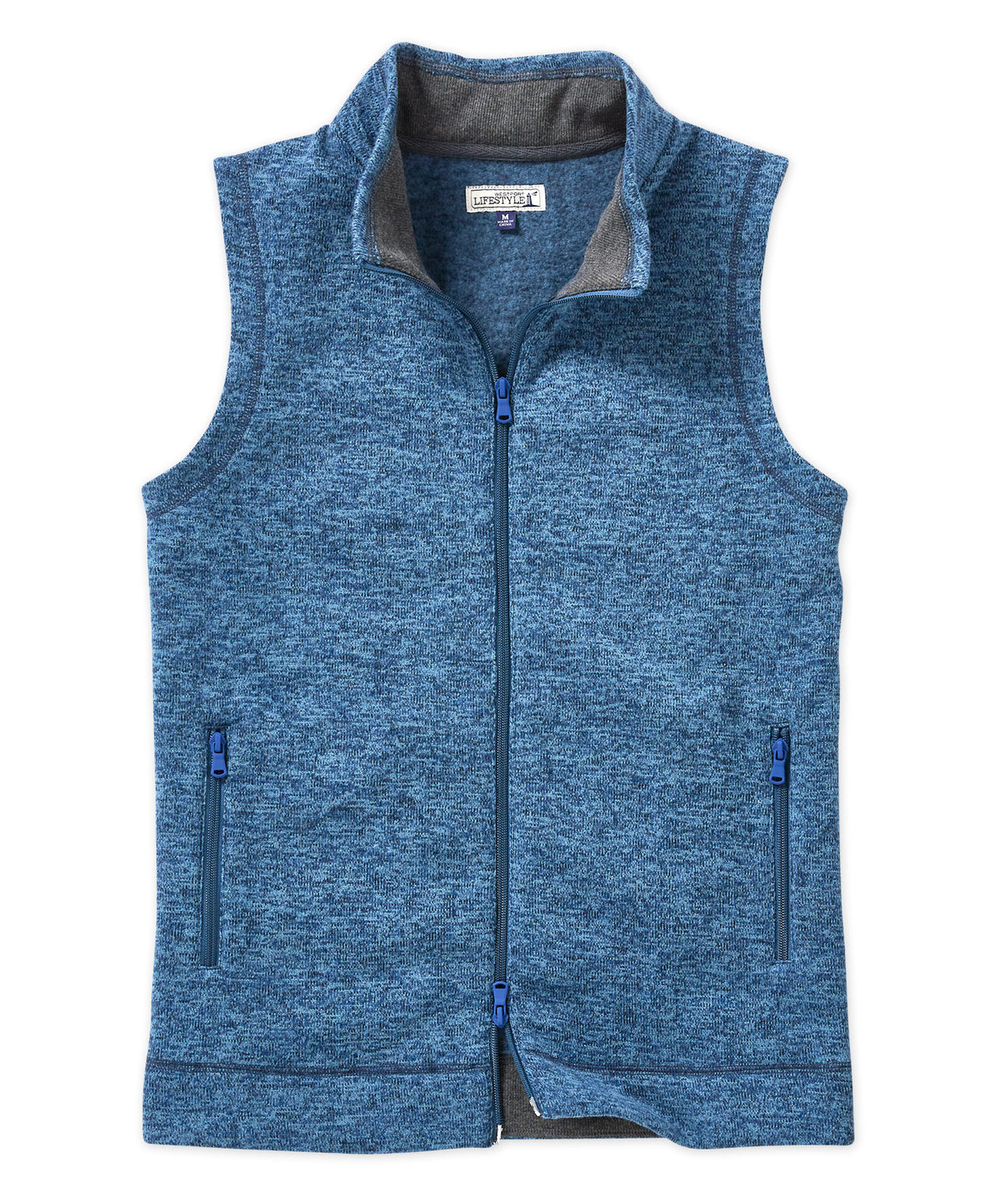 Westport Lifestyle Full-Zip Fleece Sweater Vest