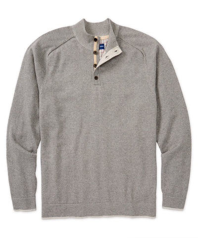 Westport 1989 Plaited Button Mock Sweater, Men's Big & Tall