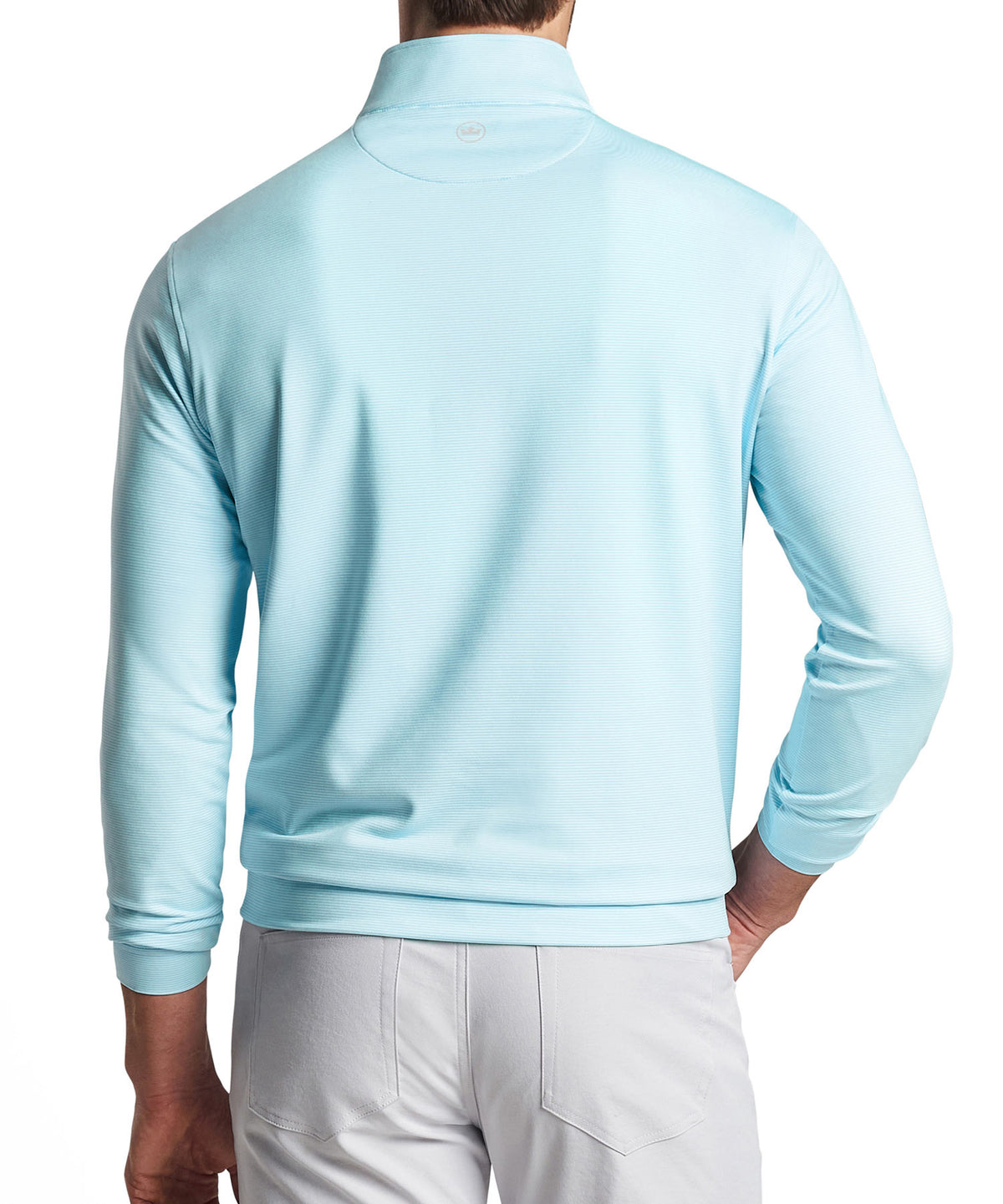 Peter Millar Sugar Stripe Perth Quarter-Zip Pullover, Men's Big & Tall