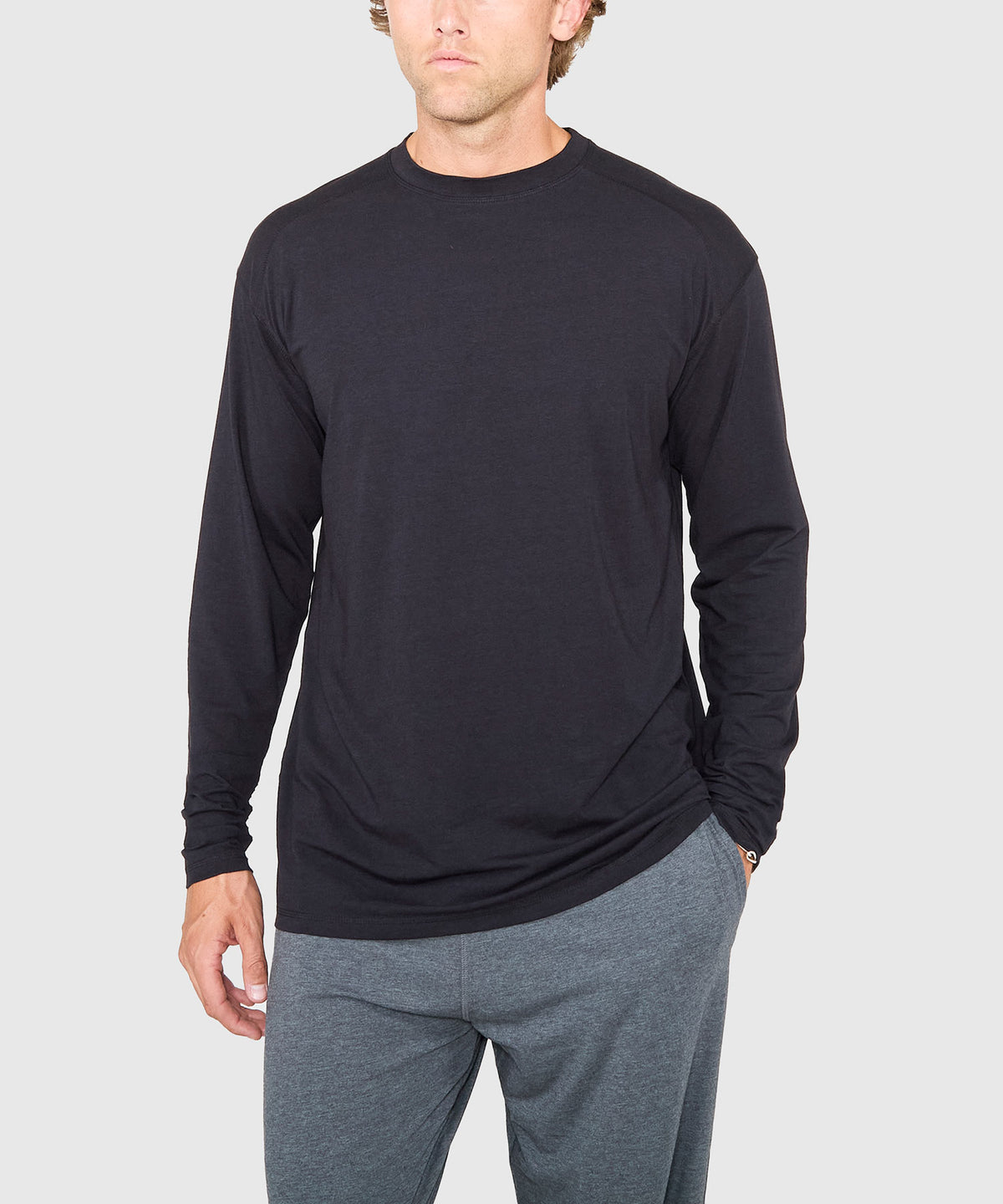 Westport Sport Bamboo Blend Performance Long Sleeve T-Shirt, Men's Big & Tall