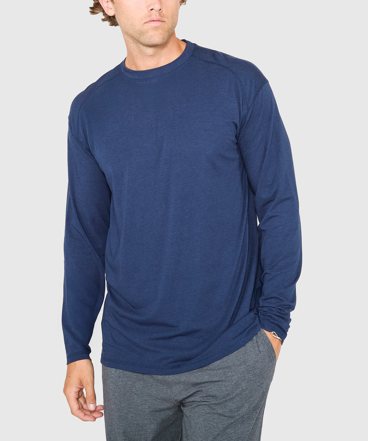 Westport Sport Bamboo Blend Performance Long Sleeve T-Shirt, Men's Big & Tall