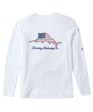 T-shirt patriottica a maniche lunghe di Tommy Bahama