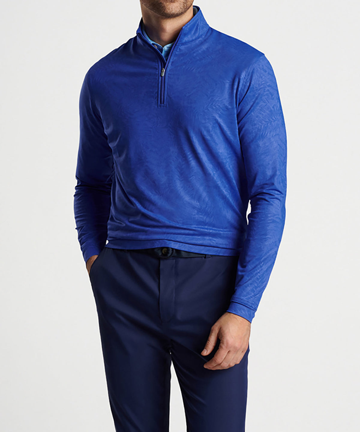 Peter Millar Botanical Quarter-Zip Pullover