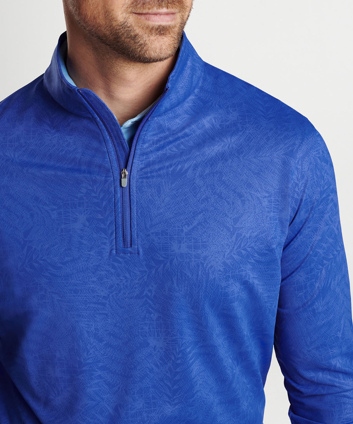 Peter Millar Botanical Quarter-Zip Pullover