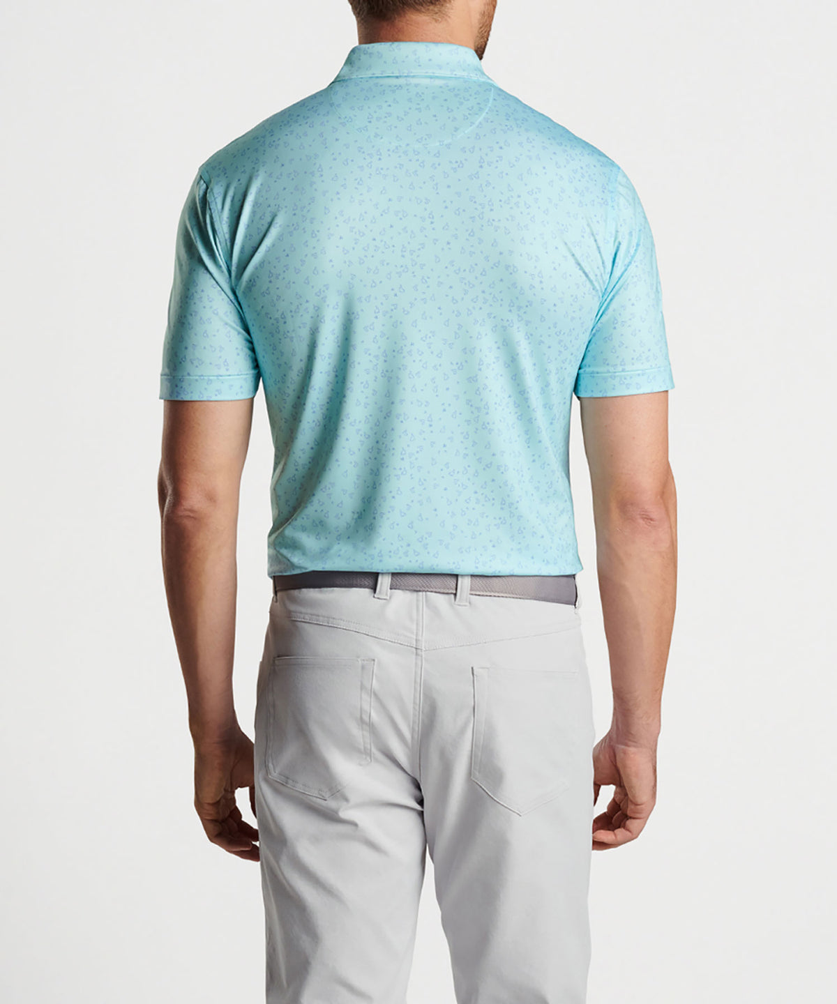 Peter Millar Short Sleeve Worth A Shot Print Polo Knit Shirt