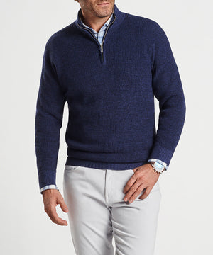 Peter Millar Kitts Twisted Quarter-Zip Sweater