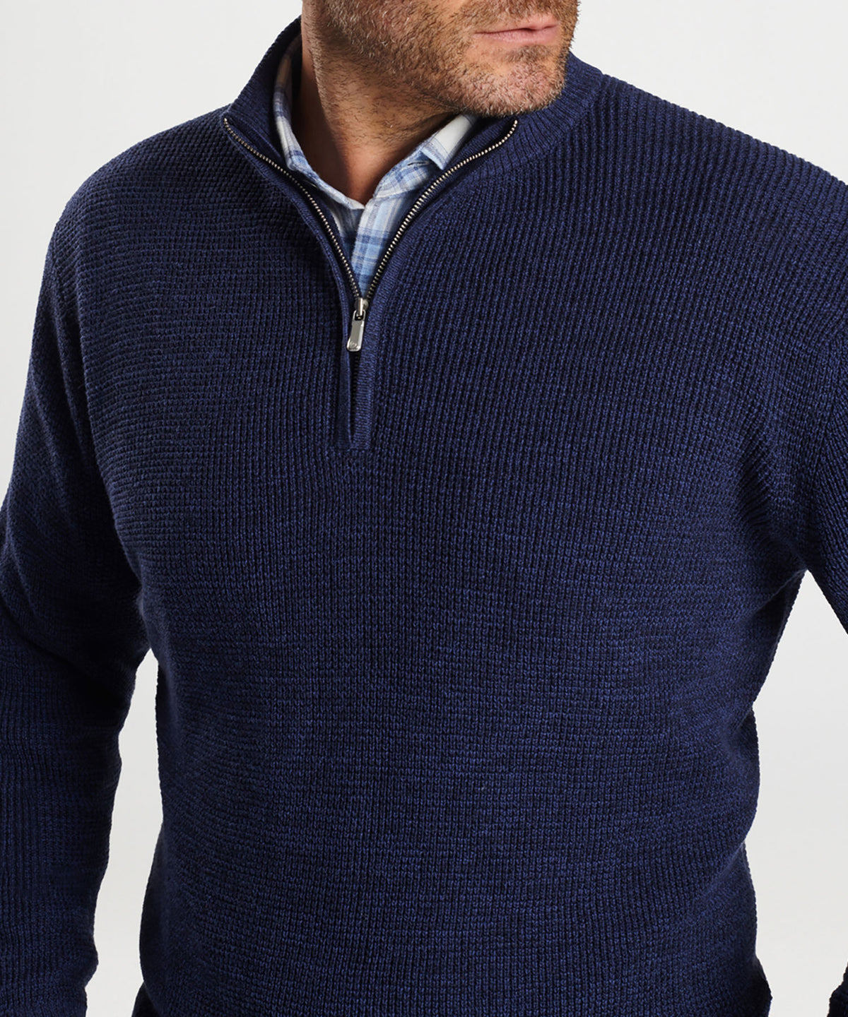 Peter Millar Kitts Twisted Quarter-Zip Sweater