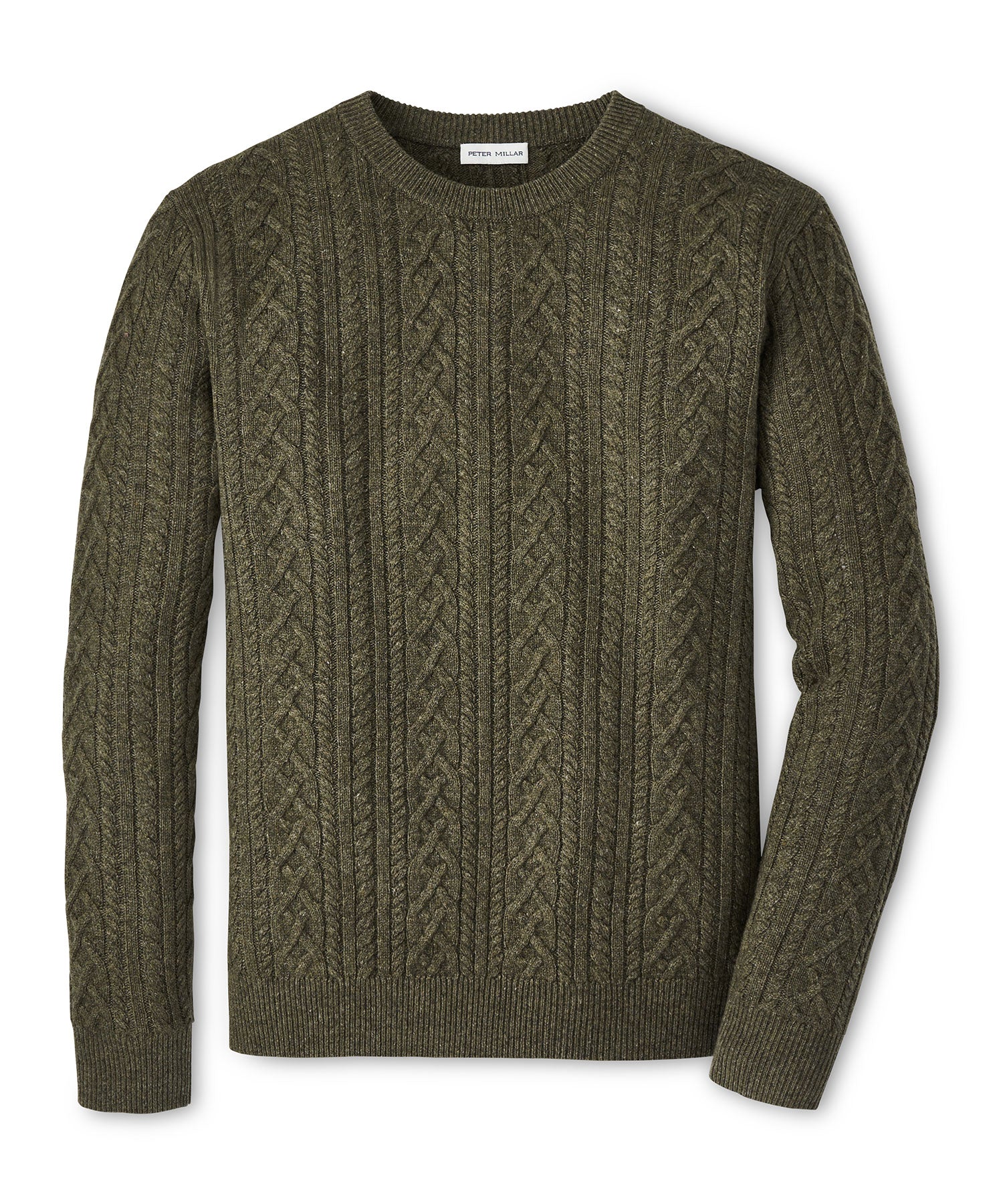 Peter Millar Ridge Cable Crewneck Sweater