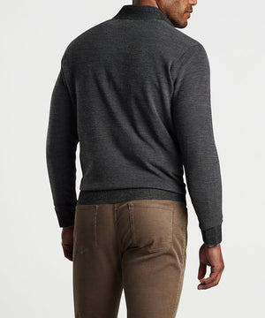 Peter Millar Breaker Birdseye Quarter-Zip Sweater