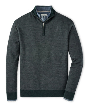 Peter Millar Breaker Birdseye Quarter-Zip Sweater