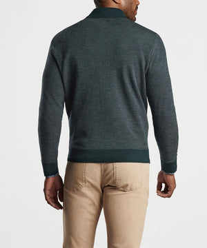 Peter Millar Breaker Birdseye Quarter-Zip Sweater