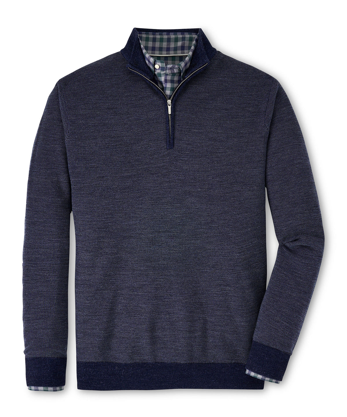 Peter Millar Breaker Birdseye Quarter-Zip Sweater, Men's Big & Tall