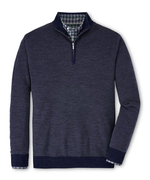 Peter Millar Breaker Birdseye Quarter-Zip Sweater