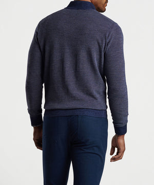 Peter Millar Breaker Birdseye Quarter-Zip Sweater