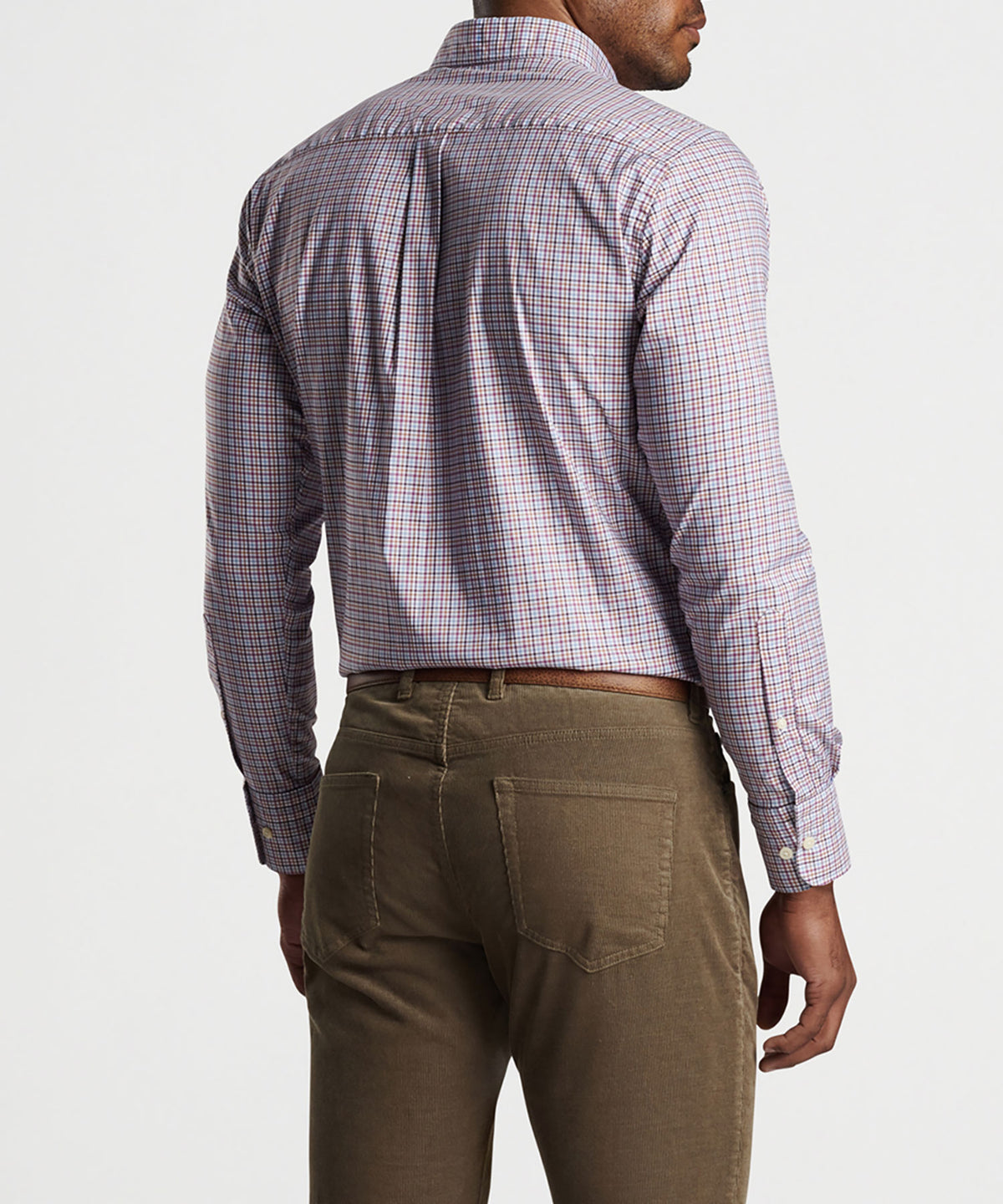 Peter Millar Long Sleeve Market Sport Shirt, Men's Big & Tall