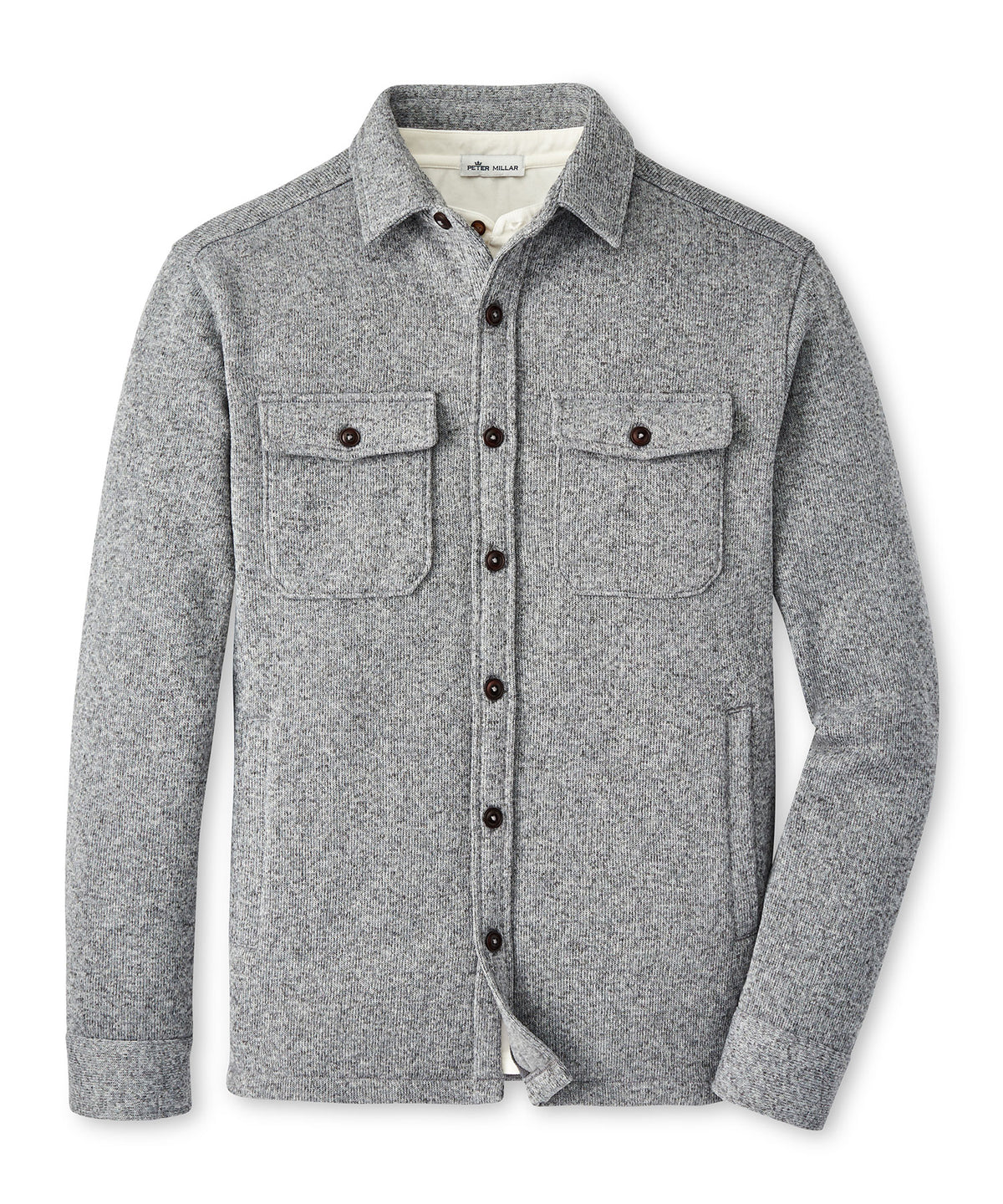 Gray shirt jacket hotsell