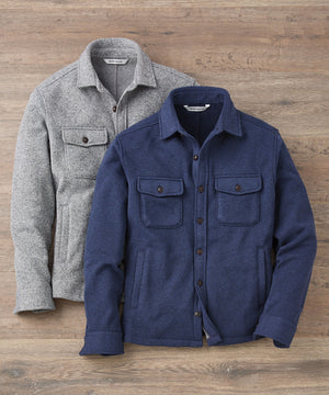 Under armour fleece sales lined shirt jacket