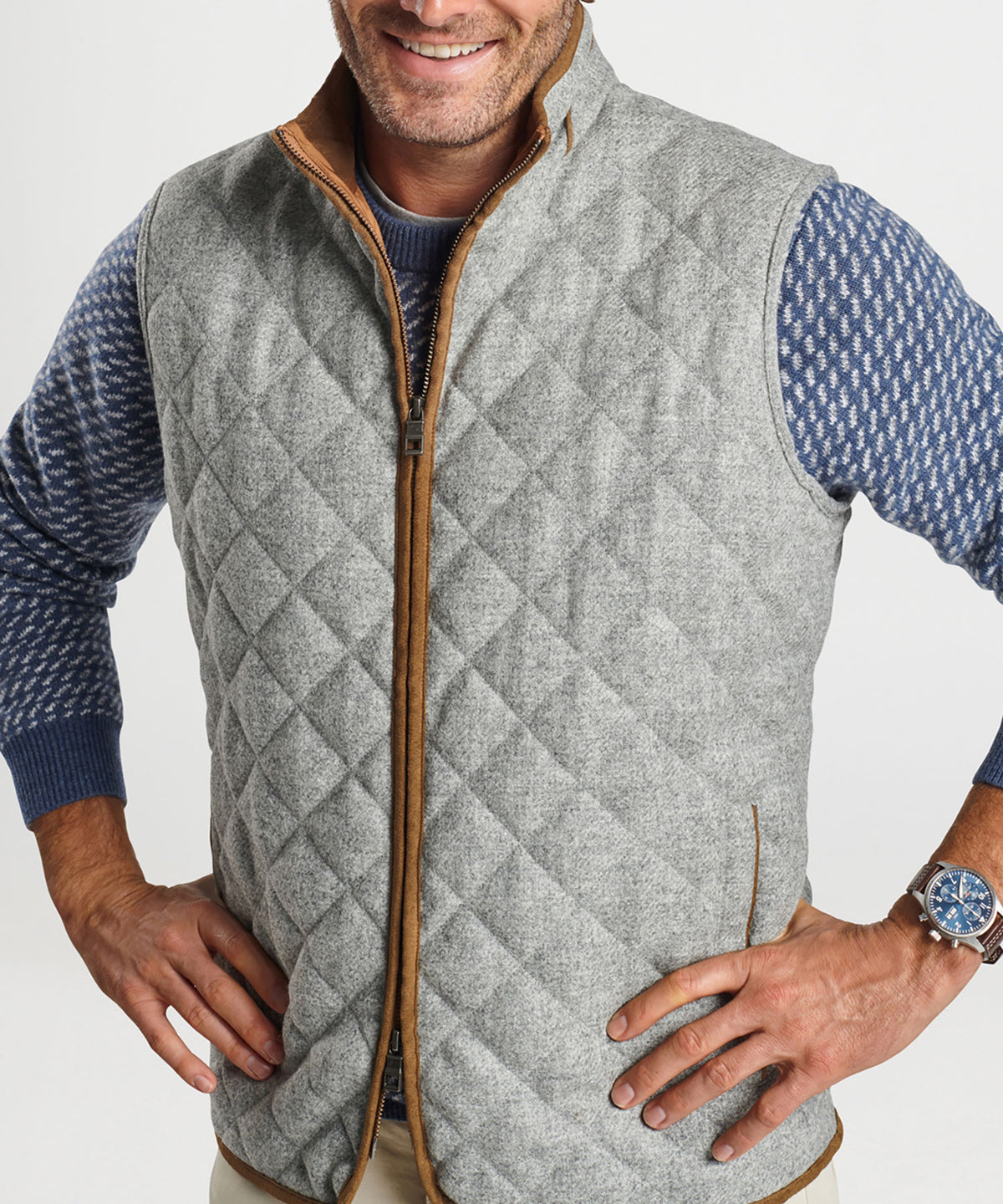 Peter Millar Essex Wool Travel Vest, Men's Big & Tall