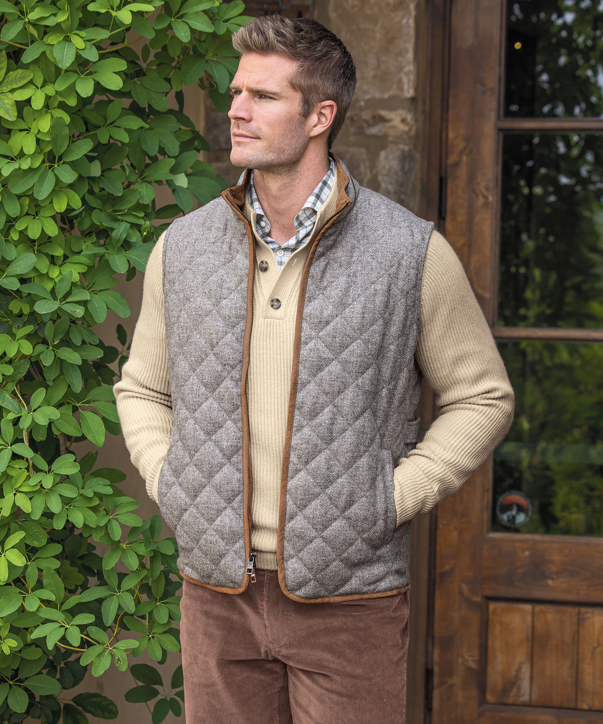Peter Millar Essex Wool Travel Vest, Men's Big & Tall
