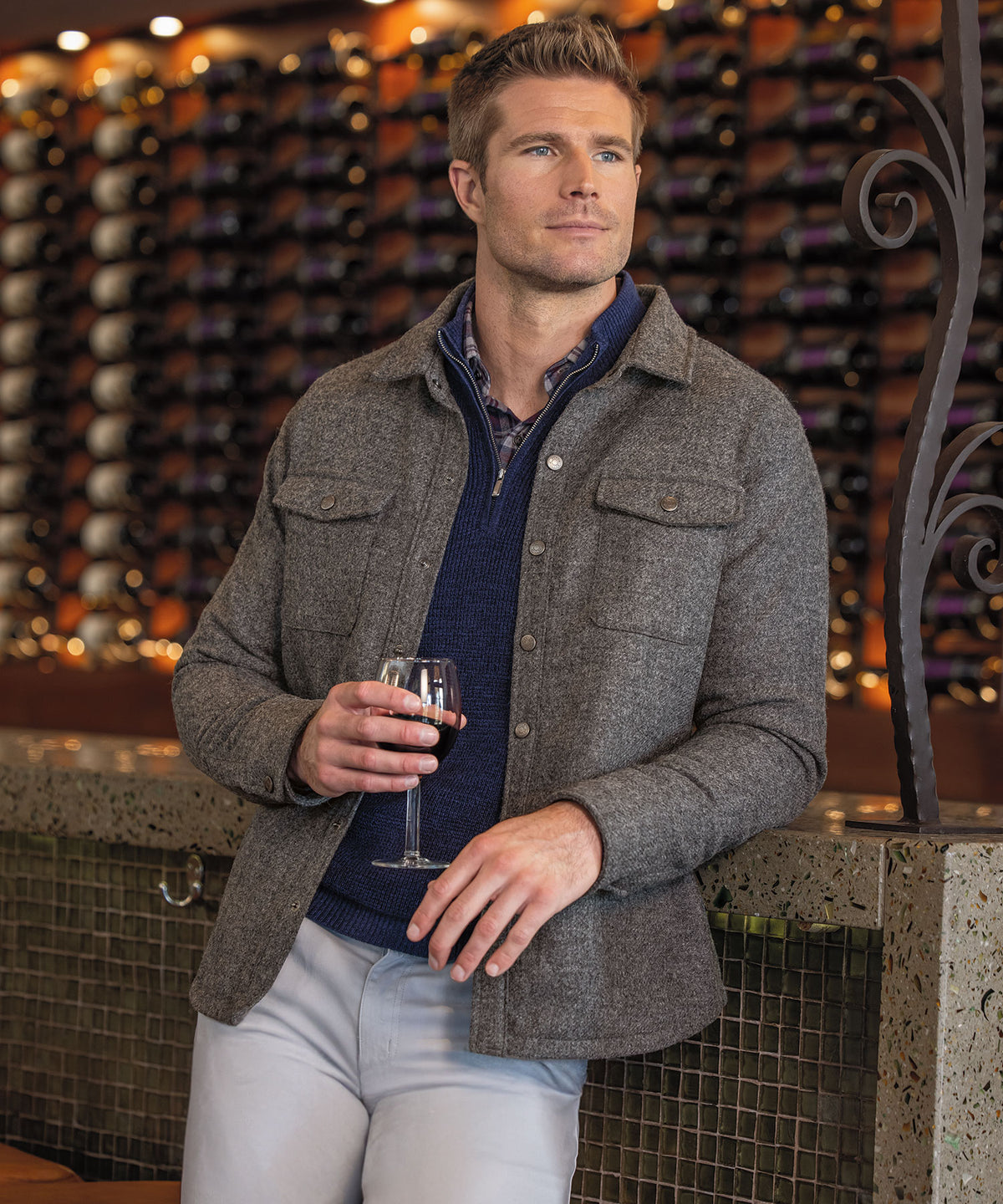 Peter Millar Yorkshire Wool Shirt Jacket