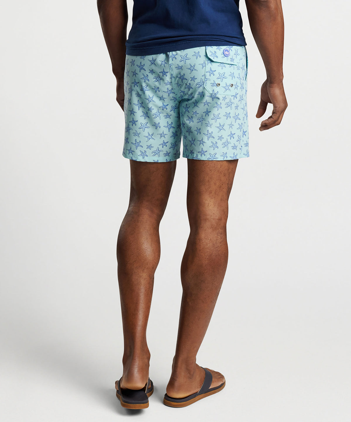 Peter Millar Seeing Stars Print Swim Trunk, Men's Big & Tall