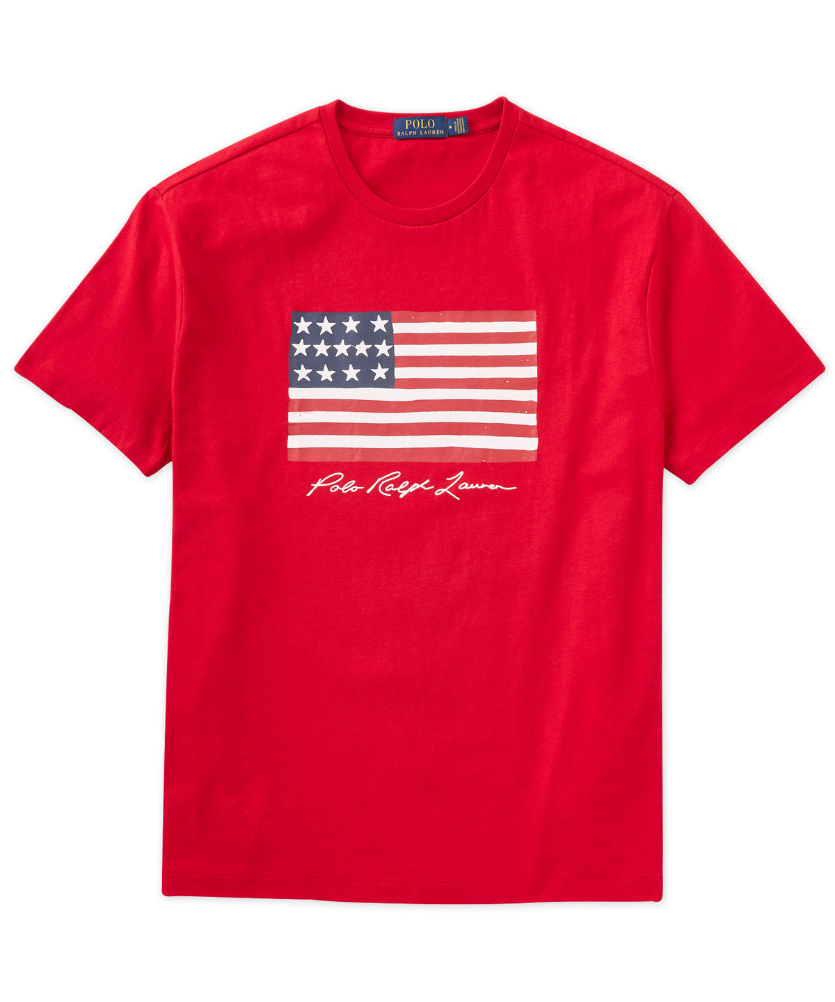 T-shirt Polo Ralph Lauren a maniche corte con bandiera americana, Men's Big & Tall