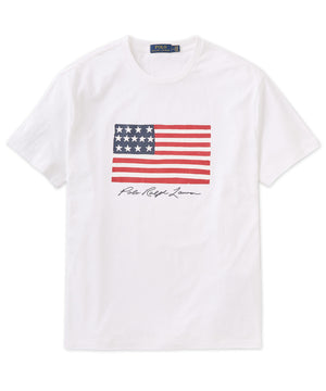 T-shirt Polo Ralph Lauren a maniche corte con bandiera americana