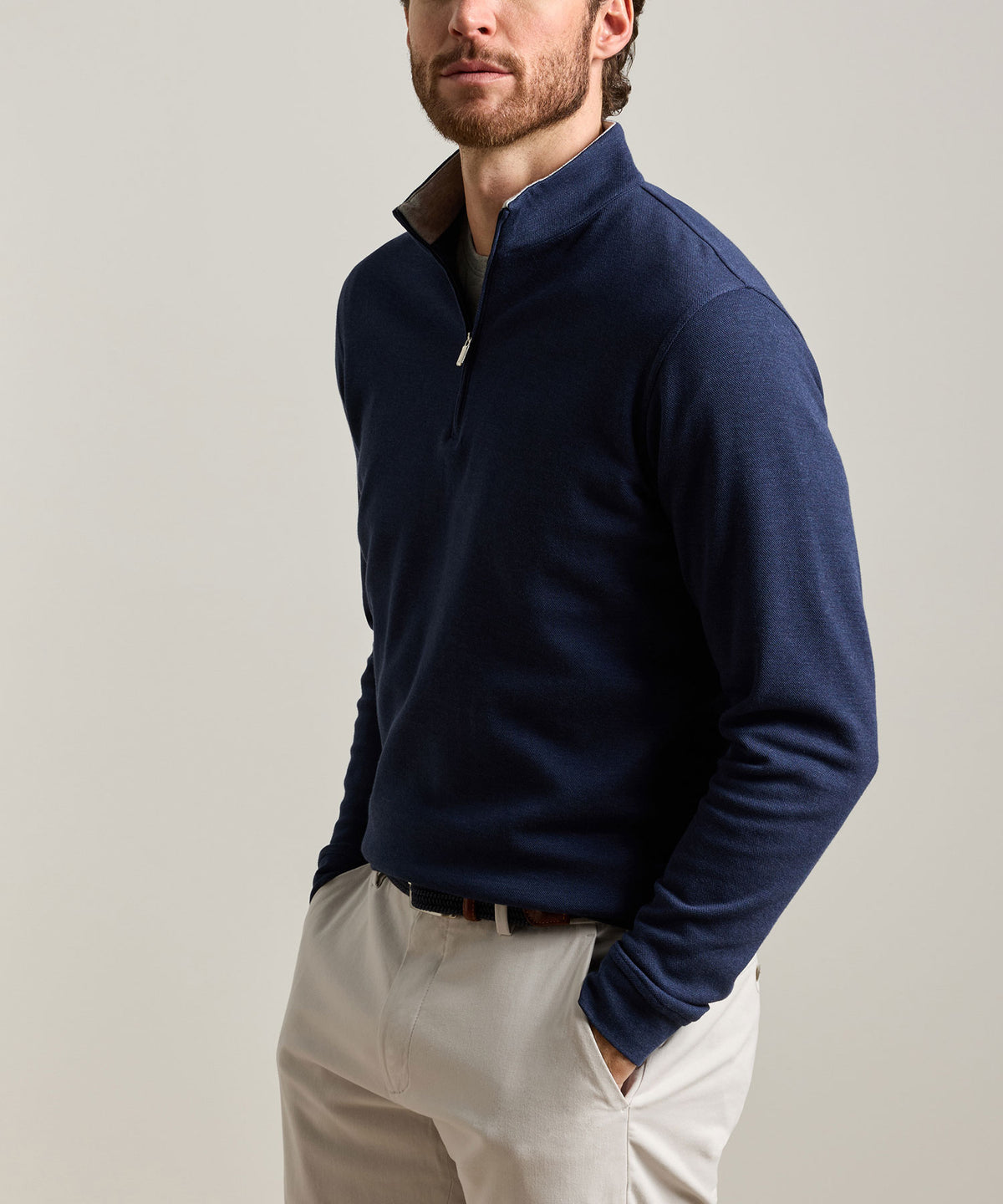 Peter Millar Crown Comfort Quarter-Zip Pullover, Men's Big & Tall