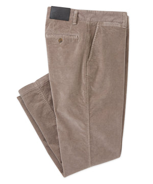 Westport Black Flat Front Corduroy Pant