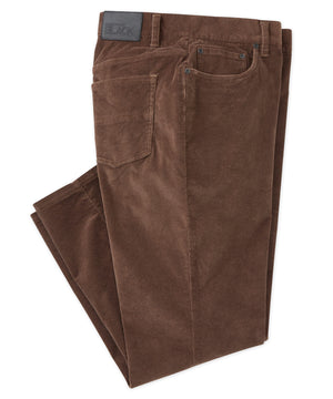 Pantaloni a 5 tasche in velluto a coste elasticizzato nero Westport
