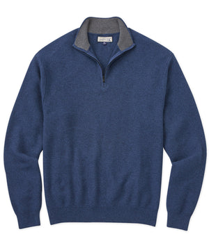 Westport Lifestyle Cotton Cashmere Quarter-Zip Pullover