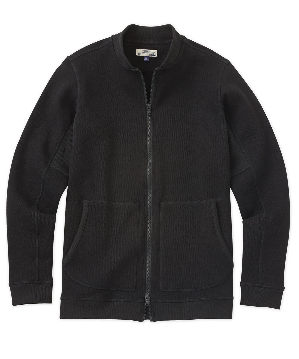 Westport Lifestyle Fleece Pique Baseball Jacket, Men's Big & Tall