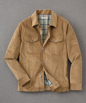 Westport Lifestyle Flannel Lined Corduroy Trucker Jacket