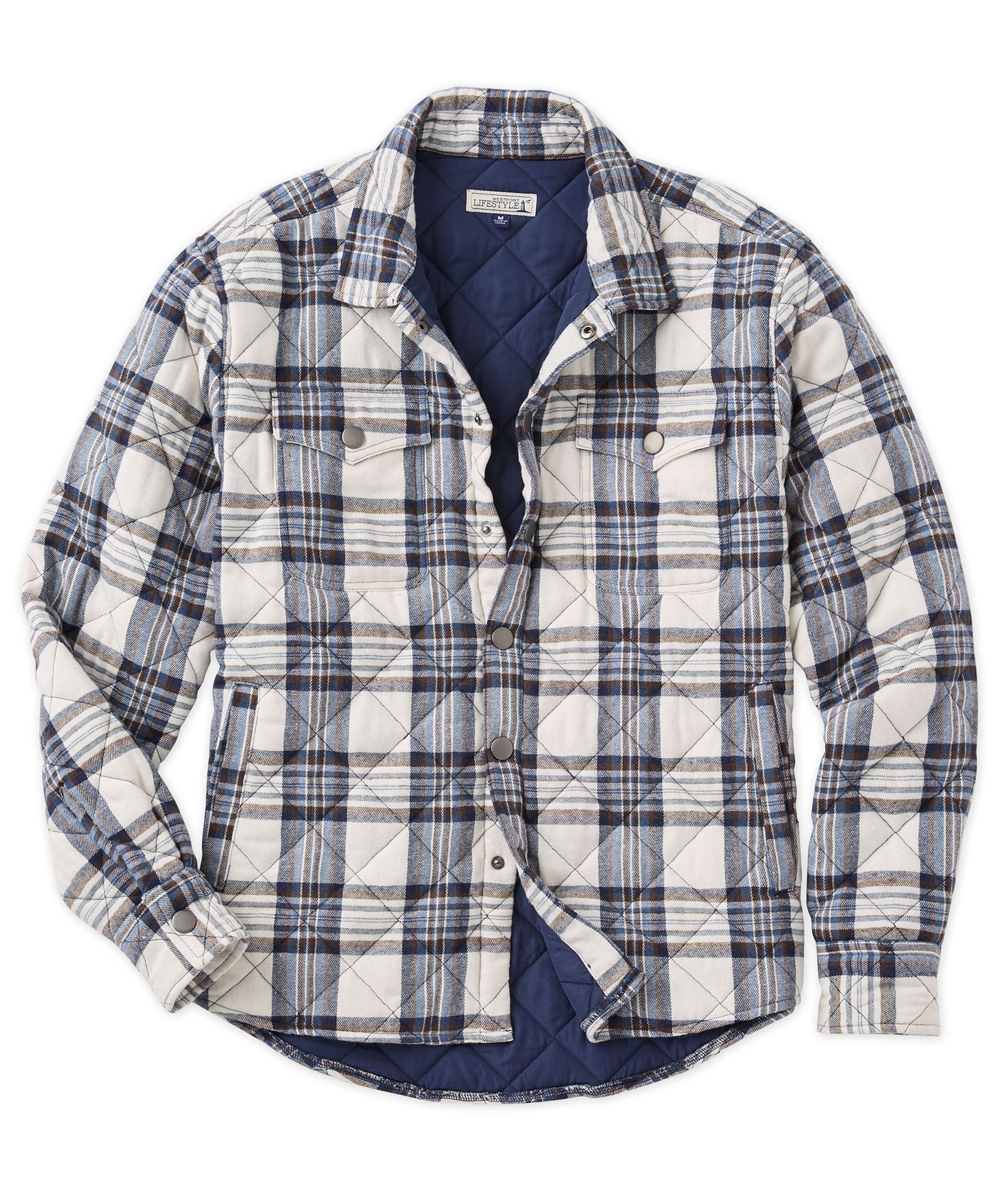 Giacca camicia in flanella scozzese Westport Lifestyle Firepit, Men's Big & Tall