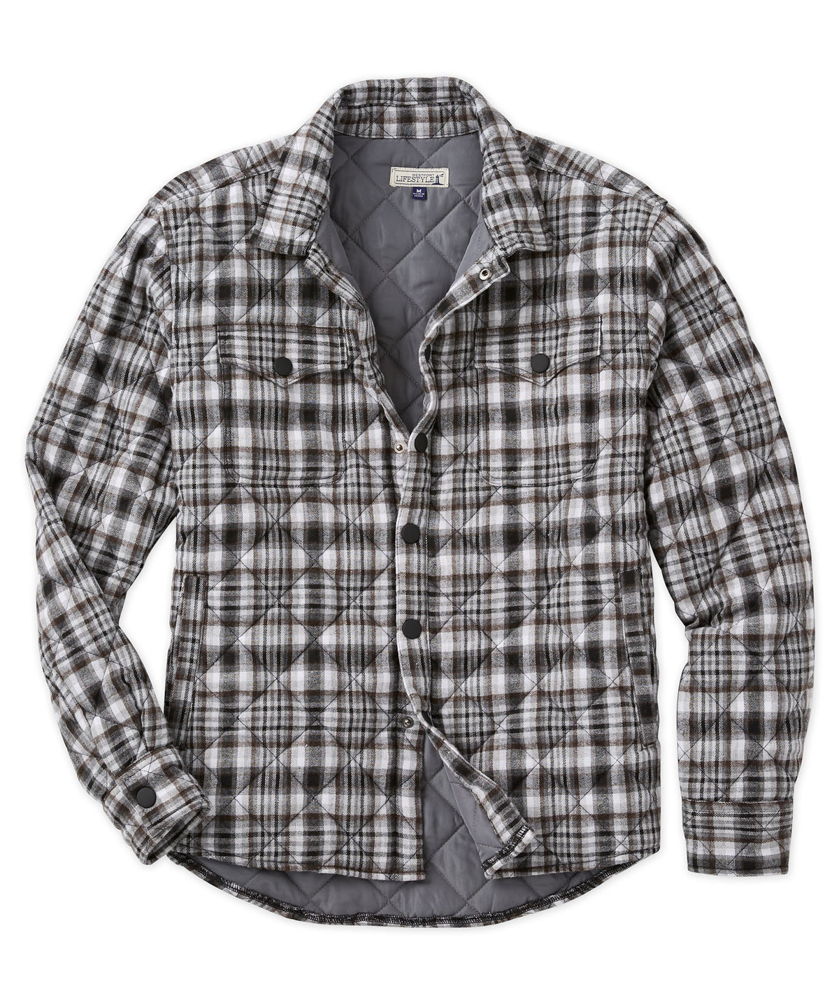 Giacca camicia in flanella scozzese Westport Lifestyle Firepit, Men's Big & Tall