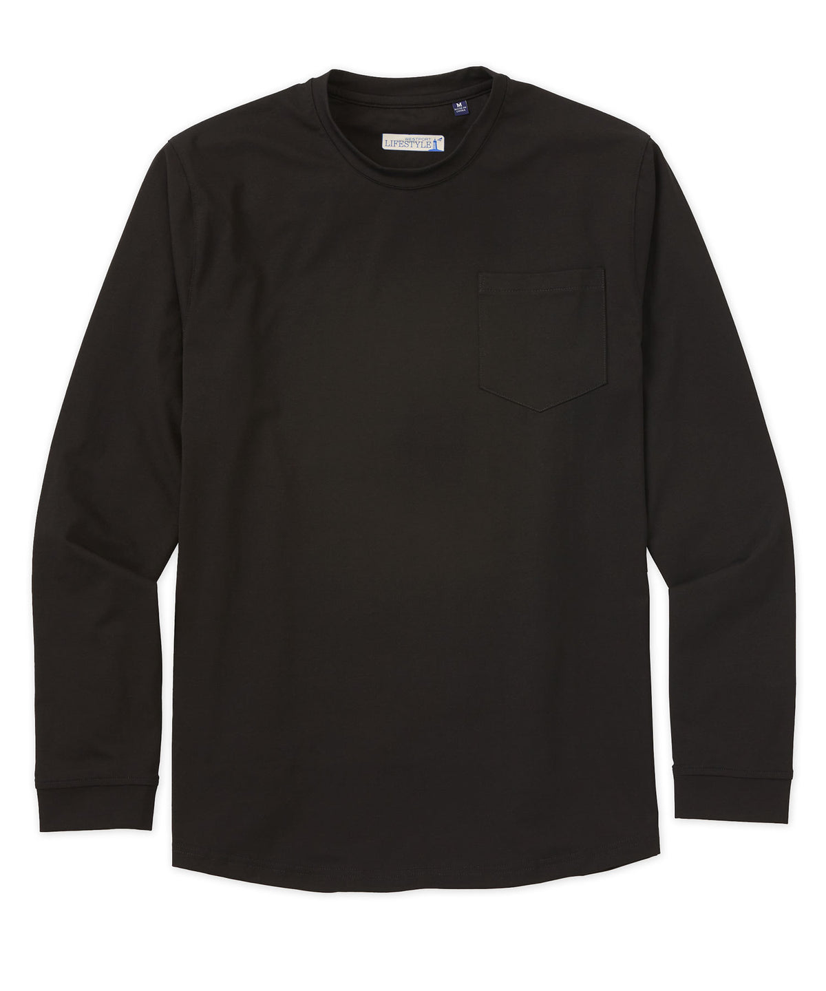 T-shirt con tasca elasticizzata a maniche lunghe Westport Lifestyle, Men's Big & Tall